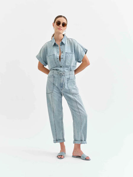 DAZE Denim - Villa Drawstring Barrel Leg Denim