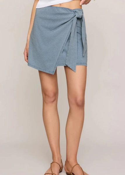 Z Supply - Sora Jersey Denim Mini Skirt