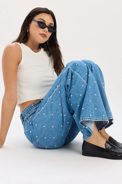 Daze - The wanderer Mid Rise Palazzo Jean