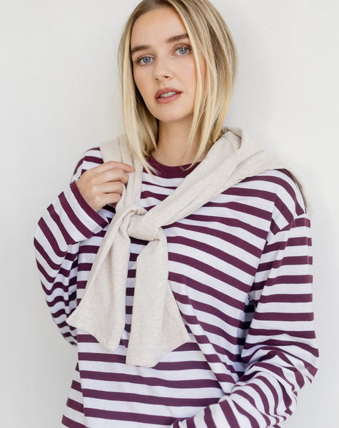 Brunette the Label - Long Sleeve Boxy Tee