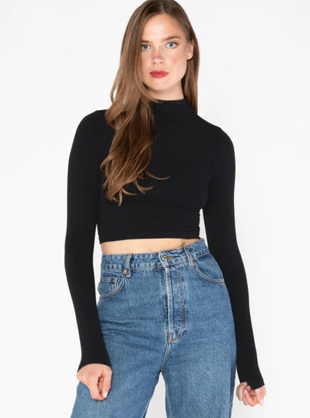 C’est Moi - Long Sleeve Bamboo Crop