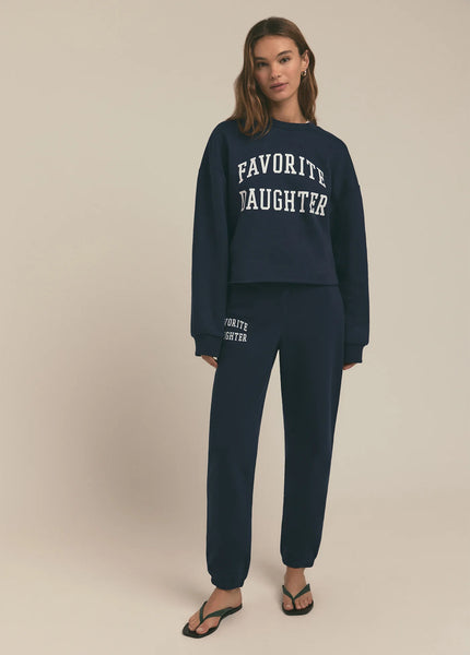 Favorite Daughter - Cropped Collegiate Sweatshirt