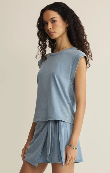 Z Supply - Camino Jersey Denim Top
