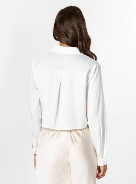 C’est Moi - Satin Cropped Blouse