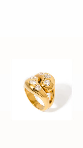 LR - Twisted Hearts Ring