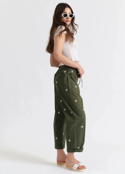 DAZE - Villa Drawstring Barrel Leg Pant