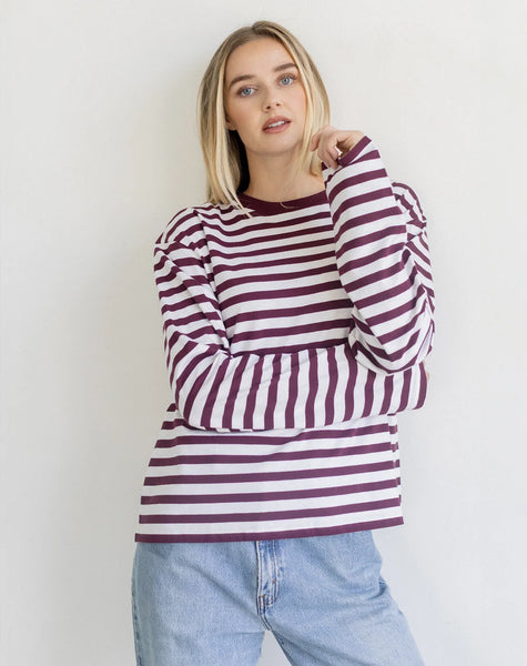 Brunette the Label - Long Sleeve Boxy Tee