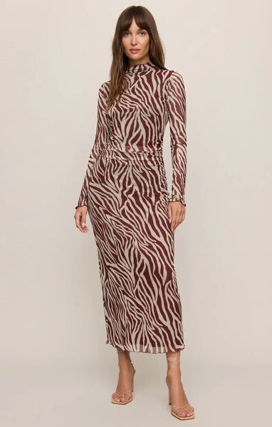 Z Supply - Sevilla Zebra Mesh Midi Dress