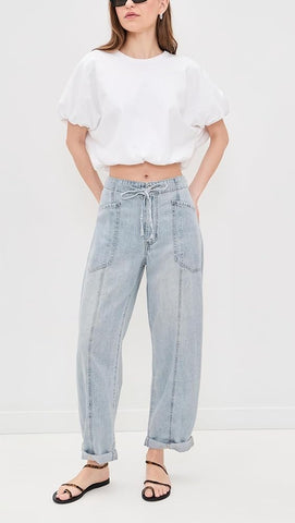Daze - The Villa Drawstring Barrel Jean