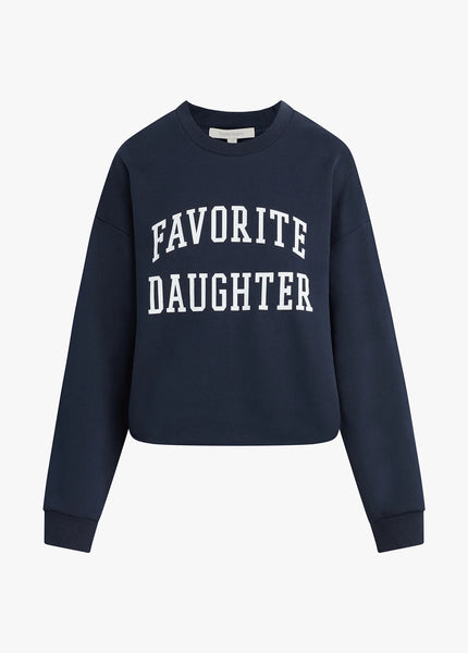 Favorite Daughter - Cropped Collegiate Sweatshirt