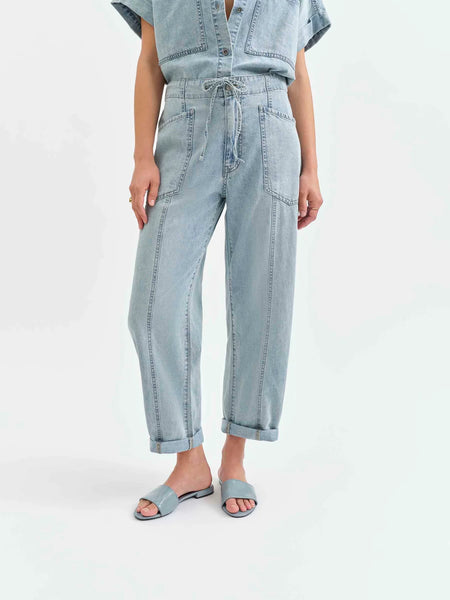DAZE Denim - Villa Drawstring Barrel Leg Denim