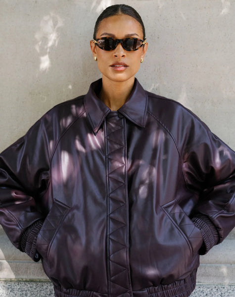 Brunette the Label - Oversized Bomber Jacket