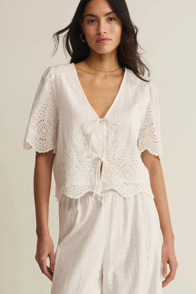Z Supply - Oceanside Embroidered Top