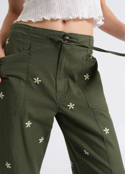 DAZE - Villa Drawstring Barrel Leg Pant