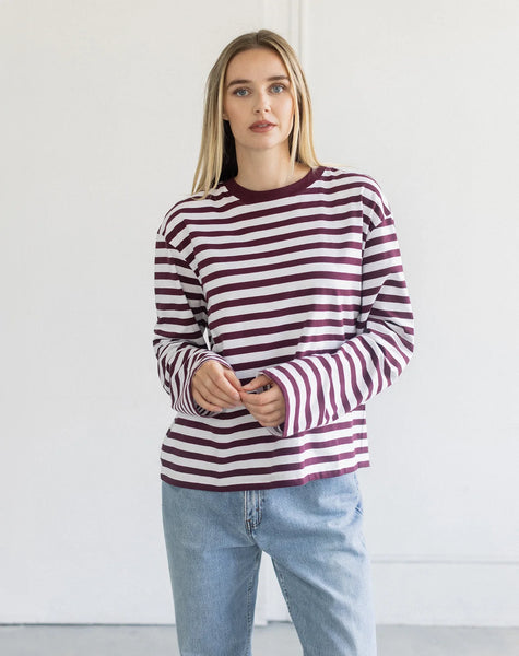 Brunette the Label - Long Sleeve Boxy Tee