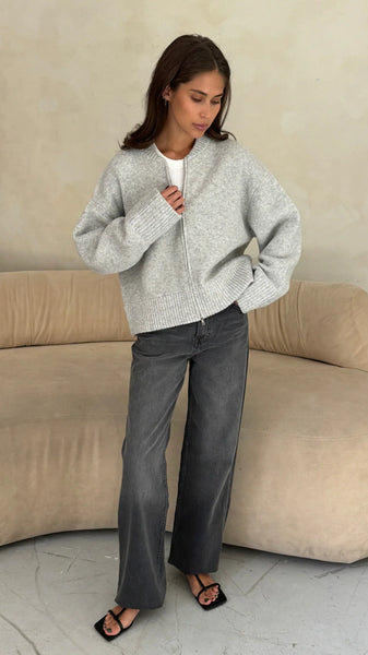 CHARLI - Zoey Zip Cardigan