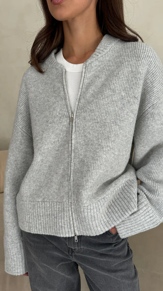 CHARLI - Zoey Zip Cardigan