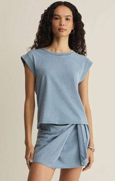 Z Supply - Camino Jersey Denim Top