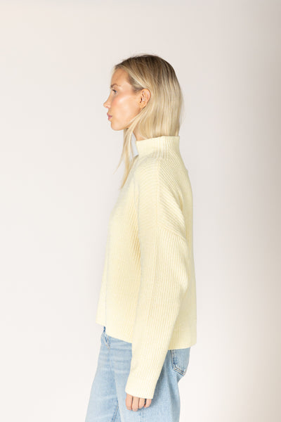 Lyla & Luxe - Evolet Mock Neck Rib Sweater