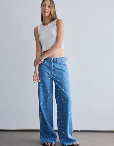 Daze - The wanderer Mid Rise Palazzo Jean