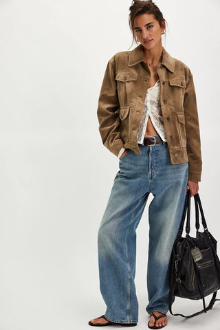 Free People - Night Ranch Vegan Suede Jacket