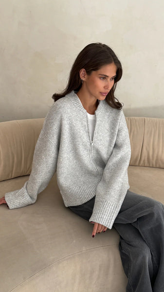 CHARLI - Zoey Zip Cardigan