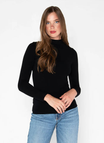 C’est Moi - Long Sleeve Mock Neck Bamboo Top
