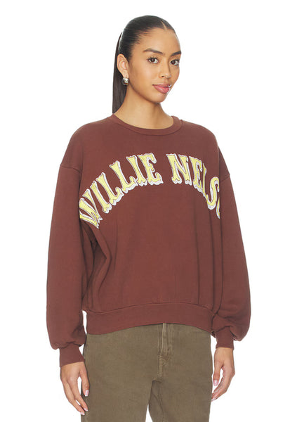 DAYDREAMER LA - Willie Nelson In Austin Oversized Crewneck Sweatshirt