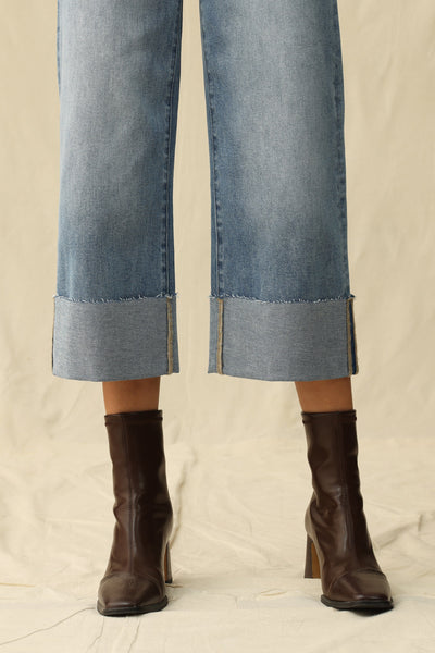 Bayeas - High Rise Wide Leg Crop