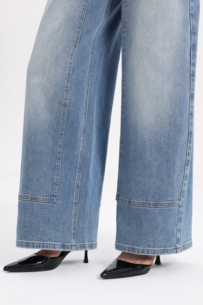 Bayeas - High Rise Barrel Jean