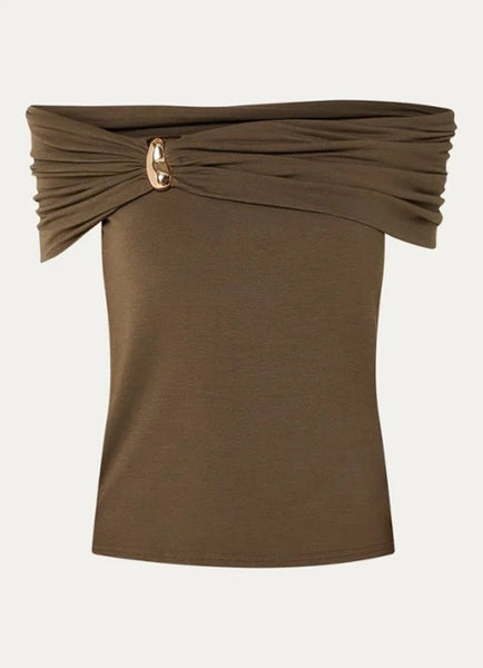 Sofie Schnoor - Sinkasw Off Shoulder Jersey Top
