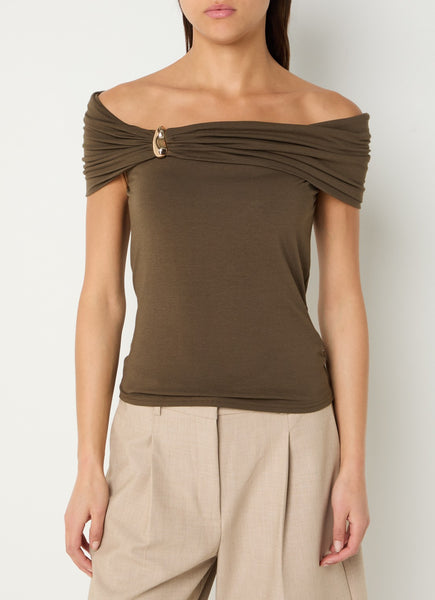 Sofie Schnoor - Sinkasw Off Shoulder Jersey Top