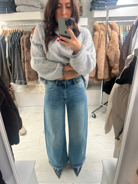 Bayeas - Daisy High Rise Barrel Denim