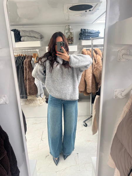 Bayeas - Daisy High Rise Barrel Denim