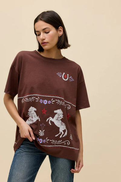 DAYDREAMER LA - Floral Horse Tee
