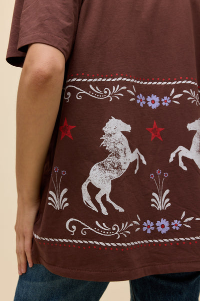 DAYDREAMER LA - Floral Horse Tee