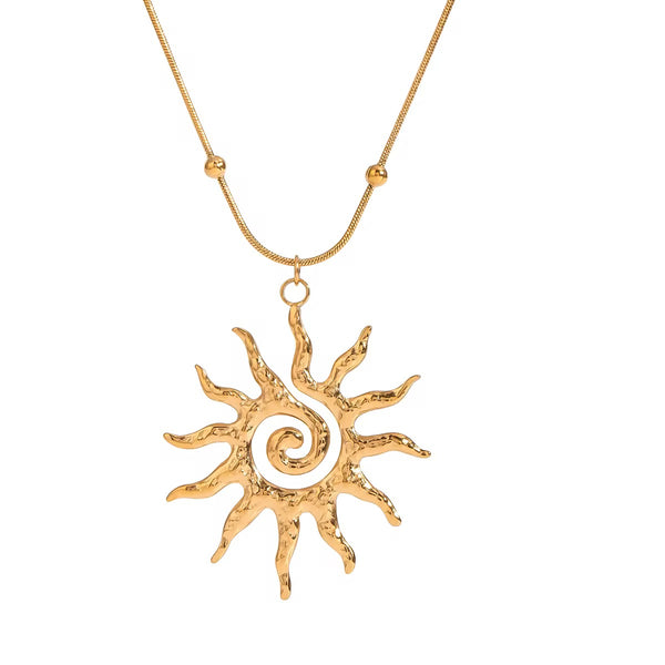 LR - Spiral Sun Pendant