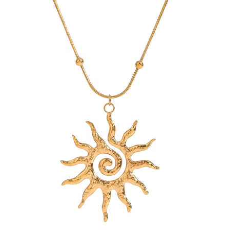 LR - Spiral Sun Pendant