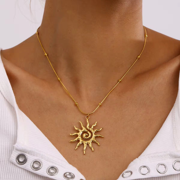 LR - Spiral Sun Pendant
