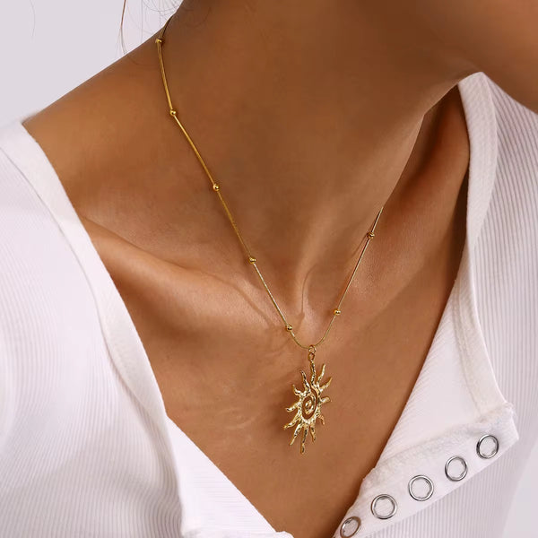 LR - Spiral Sun Pendant