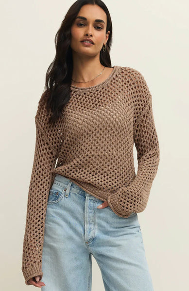 Z Supply - Carla Shimmer Crochet Sweater