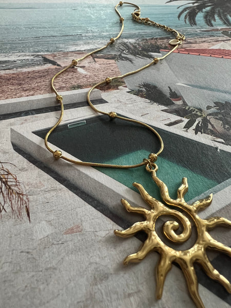 LR - Spiral Sun Pendant