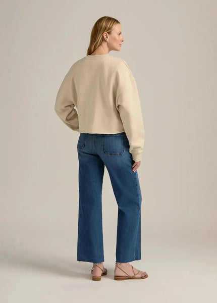 Favorite Daughter - Cropped Collegiate Sweatshirt