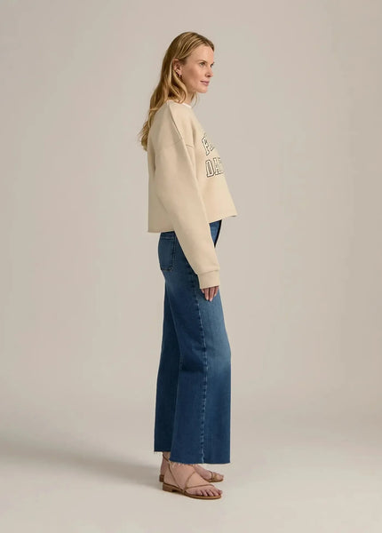 Favorite Daughter - Cropped Collegiate Sweatshirt