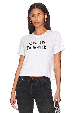 Favorite Daughter - Cropped Collegiate Tee