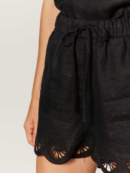 Sanctuary- Almost There Linen Shorts