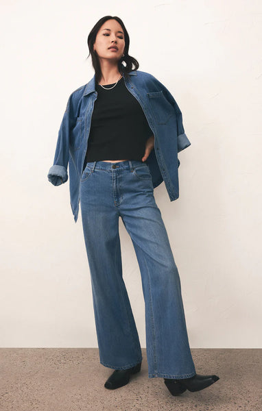 Z Supply - Mia Loose Leg Denim Pant