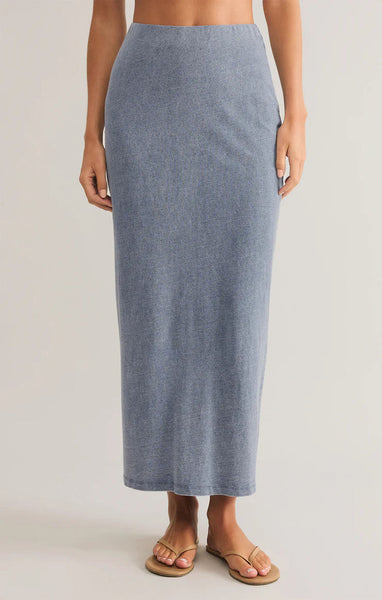 Z Supply - Gail Jersey Denim Midi Skirt