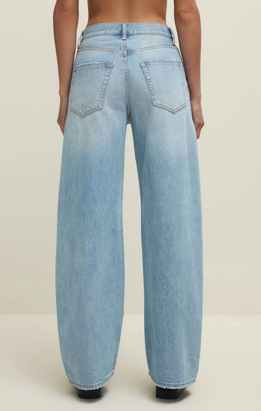 Z Supply - Remi High Rise Bowed Wide Leg Denim