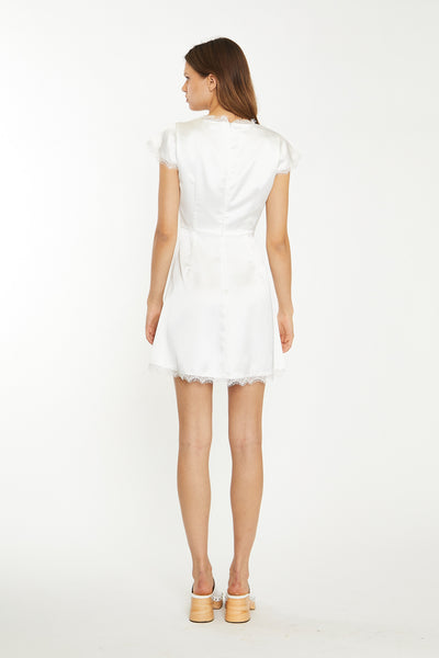 Glamorous - White Satin Dress